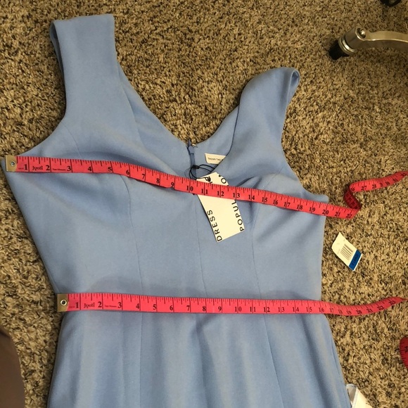 NWT Dress the Population Sandra Formal Maxi Dress Size XL Sky Blue Gown - Picture 8 of 11